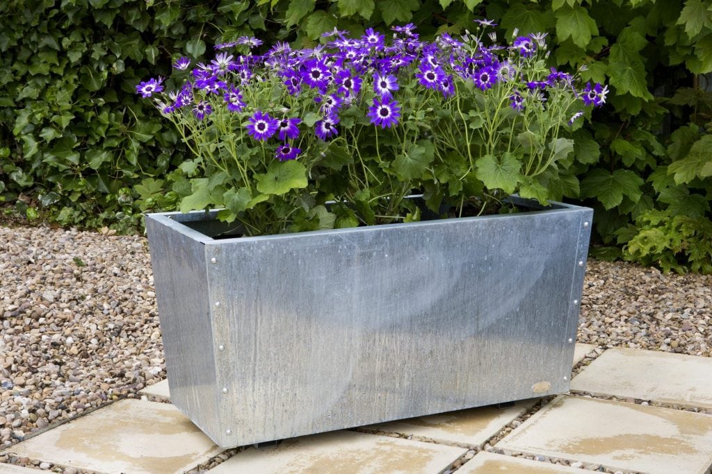Window Box/Trough Brushed Stainless Steel Precious Design